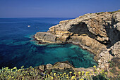 Punta Ristola. Porcinara Cave. Puglia, Italy