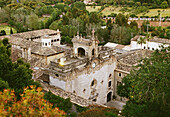 View of Monestir de Nostra Senyora de Lluc (Monastery of Our Lady of Lluc). Mallorca. Balearic Islands. Spain.