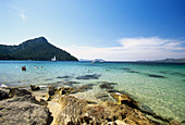 A beach in the northern part of the island. Mallorca. Balearic Islands. Spain.