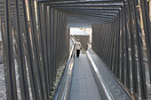 Moving walkway connecting old town with the city, Vitoria. Alava, Euskadi, Spain