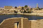 Holy lake at Karnak. Egypt.