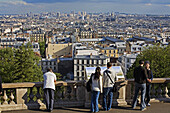View of of Paris from the Basilica of Sacré Coeur. Paris. France