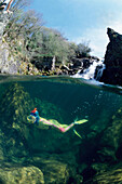 Poza da Freisa, Verdugo river. Pontevedra province, Galicia, Spain