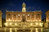 Italy. Rome. Campidoglio square. Senators palace.
