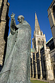 Chichester, Saint Richard statue, cathedral, 1091-1184, West Sussex, UK