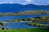 Coast area in the sunlight, Derrynane Bay, Ring of Kerry, County Kerry, Ireland, Europe