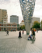 Cathedral Square, Art Museum at Arts Center Market, downtown Christchurch, South Island, New Zealand