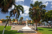 West Indies, Aruba, Oranjestadt, Statue of Jan Hendrik Albert Henny Eman
