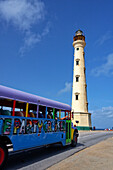 West Indies, Bonaire, West Indies, Aruba, California lighthouse, Party Cruiser Bus