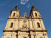 Basilica Gössweinstein under blue sky, Franconia, Bavaria, Germany