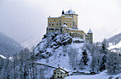 Tarasp Castle, Tarasp, Lower Engadine, Engadine, Grisons, Switzerland