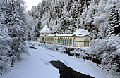 One of the mineral springs along the River Inn, Lower Engadine, Engadine, Switzerland