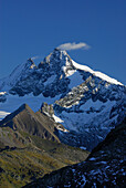Kleinglockner und Großglockner, Hohe Tauern, Nationalpark Hohe Tauern, von der Schobergruppe, Osttirol, Österreich