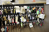 key rack with lots of keys