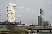 Merlion at Marina Bay, Merlion Park, Esplanade Drive, Singapore City, Asia