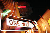 One way street sign, Perth, Western Australia