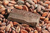 Cacao seeds and chocolate