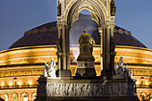 UK, England, London, Albert Memorial and Albert Hall dusk