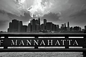 Manhattan as seen from Brooklyn, New York, USA