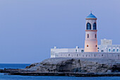 OMAN-Sharqiya Region-Sur: Ayajh Town- View of Sur Lighthouse / Evening