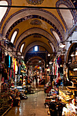 Innenansicht von dem Großen Bazar, Kapali Carsi, Istanbul, Türkei, Europa