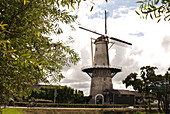 Traditionelle Windmühle, Windenergie, Westland, Südholland, Niederlande