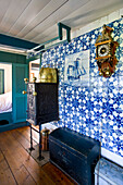 Captains Room atÖömrang Hus, Nebel, Amrum Island, North Frisian Islands, Schleswig-Holstein, Germany