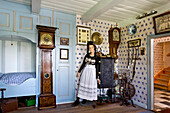 Museum, Friesenstube auf der Honkenwarft, Hallig Langeneß, Nordfriesland, Schleswig-Holstein, Deutschland