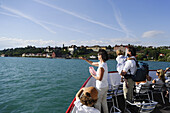 View from excursion boat to Meersburg, Baden-Wurttemberg, Germany