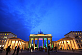 Brandenburg Gate at night, Berlin, Germany