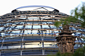 Close-up of the Reichstag Dome, Berlin, Germany