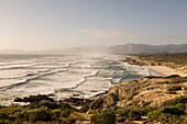 The surge at Walker Bay in the sunlight, Gansbaai, Western Cape, South Africa, Africa