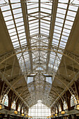 View at the arched roof of the V&A Waterfront Shopping Mall, Cape Town, South Africa, Africa