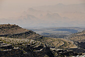 Barren mountain scenery, Al Hajar mountains, Oman, Asia