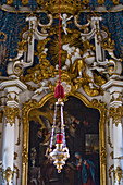 Lantern inside the Asam Church, Ingolstadt, Bavaria, Germany