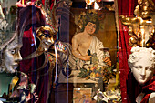 Shop window in the old town of Venice, Italy, Europe