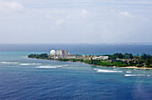 Luftaufnahme von Kwajalein, Marschallinseln, Kwajalein Atoll, Mikronesien, Pazifik