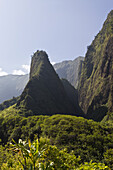 Iao Needle at Kepaniwai County Park, Iao Valley, Maui, Hawaii, USA