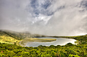 Lake Lagoa do Caiado at Highlands of Pico, Pico Island, Azores, Portugal