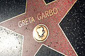 Greta Garbo Stern, Walk of Fame, Hollywood Boulevard, Los Angeles, Kalifornien, USA
