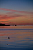 Sunset on Faro island, North coast, Gotland, Sweden, Scandinavia, Europe