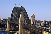 The Harbour Bridge in the sunlight, Sydney, New South Wales, Australia