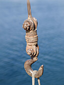 Hook on a pulley in the harbour of Santa Barbara, California, USA (Soft Focus Effect)