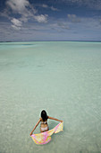 Maldives. South Male Atoll. Asian Woman.