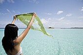 Maldives. South Male Atoll. Asian Woman.