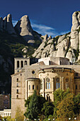 Montserrat benedictine abbey. Bages, Barcelona province, Catalonia, Spain