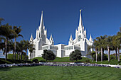 San Diego Mormon Temple at La Jolla, California, USA.