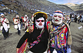 Masked dancer, Qoyllur Ritti Pilgrimage. Ocongate, Cuzco, Peru