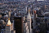 View from the Empire State Building over Southern Manhattan, New York City, New York, USA