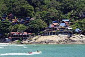 Menschen am Ao Hat Rin Beach, Ko Phangan, Thailand